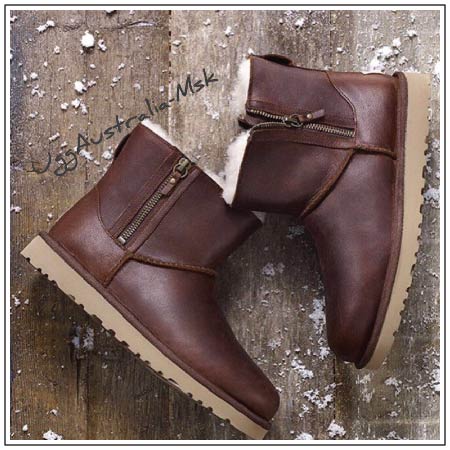 Угги на полные ноги на молнии