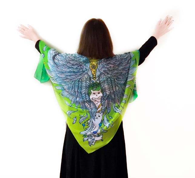 Та самая шелковая шаль, которую заказывал клиент