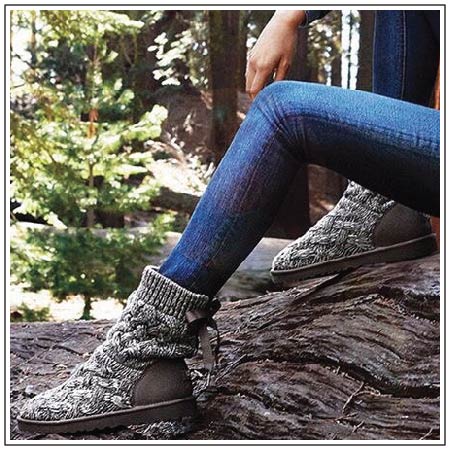 Вязаные угги