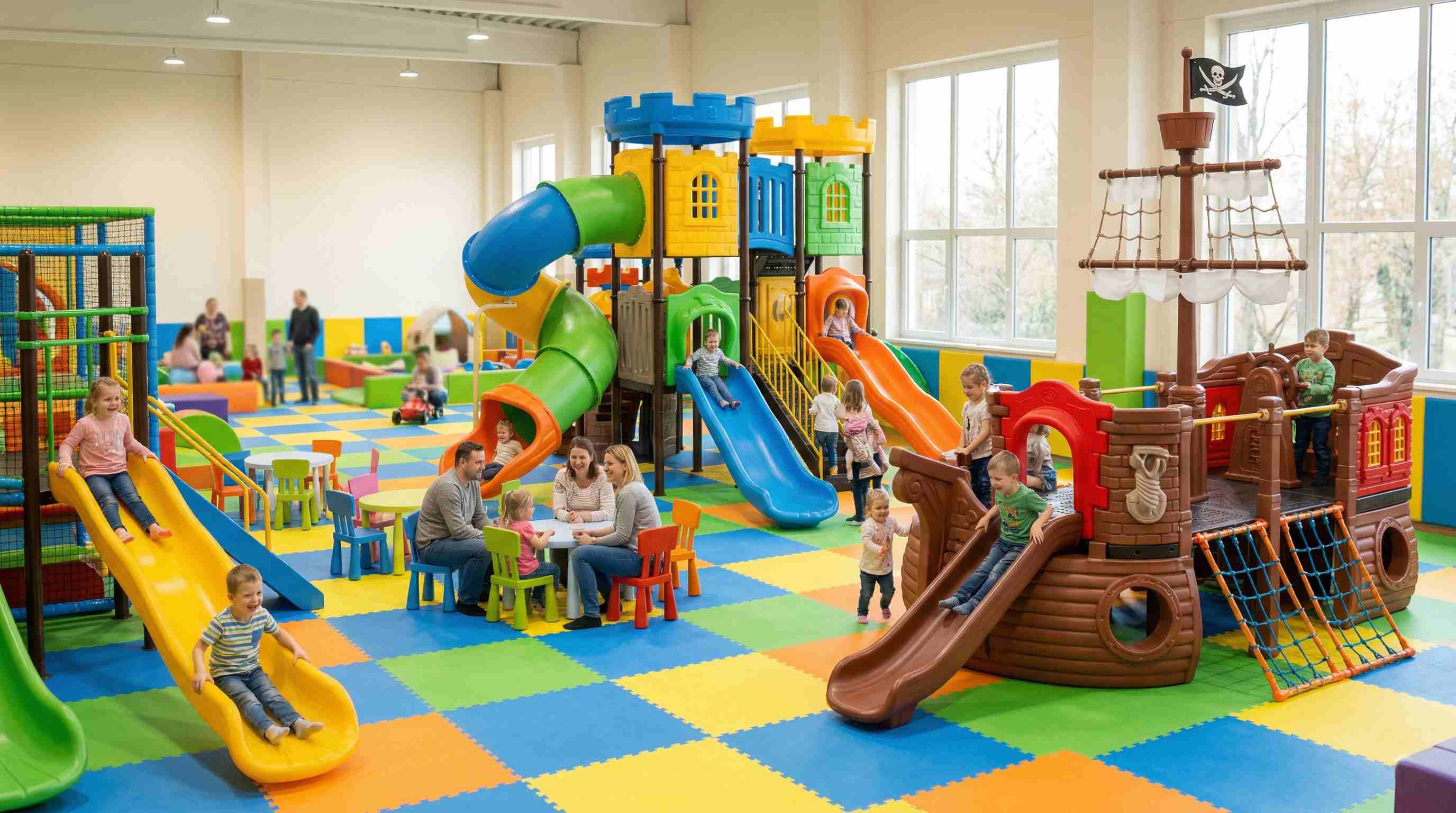 Детский игровой центр с горками