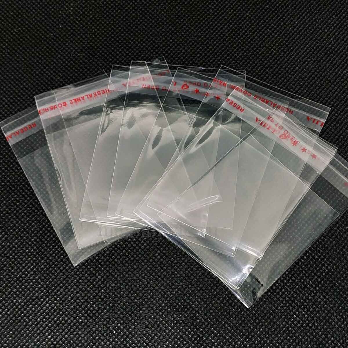 Маленькие прозрачные пакетики 4х4 см. с клеевым клапаном