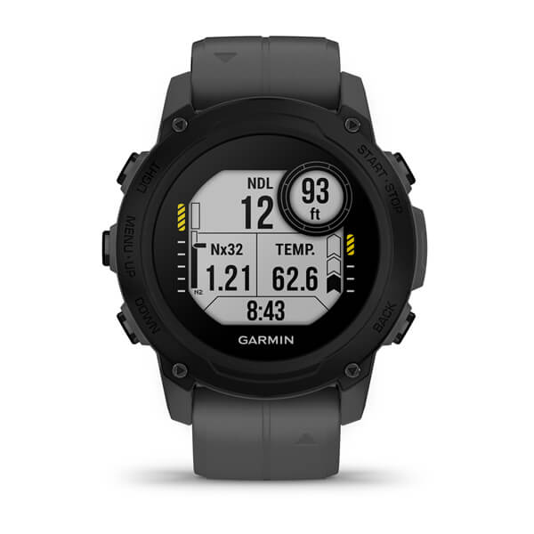 Умные часы Garmin Descent G1 серый, официальный ракурс 2