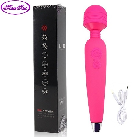 Вибратор клиторальный ManNuo, розовый с коробкой, В1704_USB зарядка