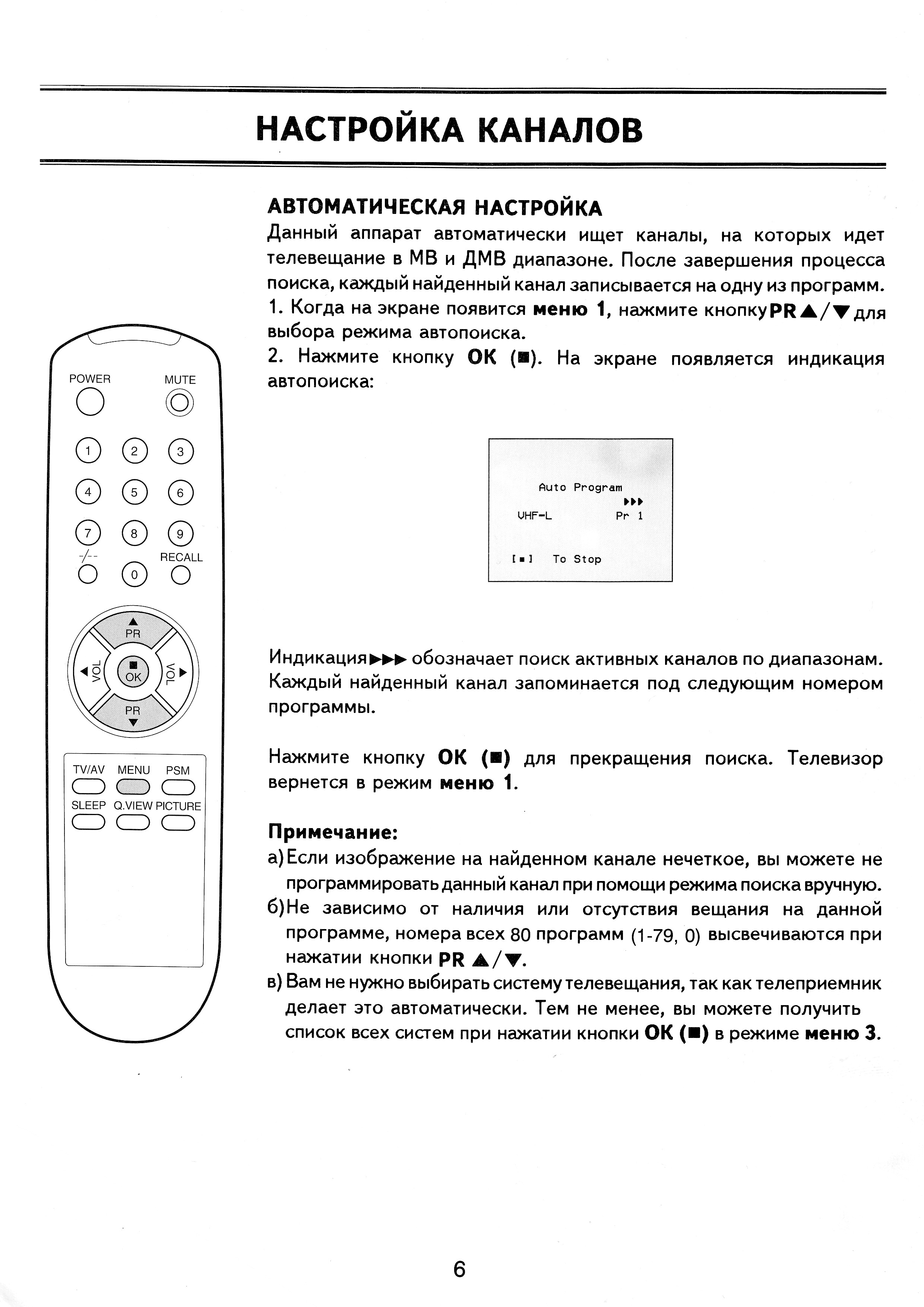 Как настроить телевизор старого образца