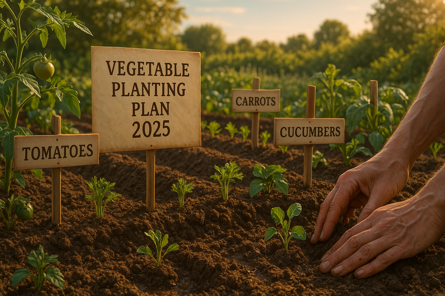 Лунный календарь посадки овощей 2025 года