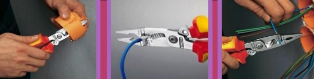 Многофункциональные клещи для электромонтажных работ KNIPEX 13 96 200