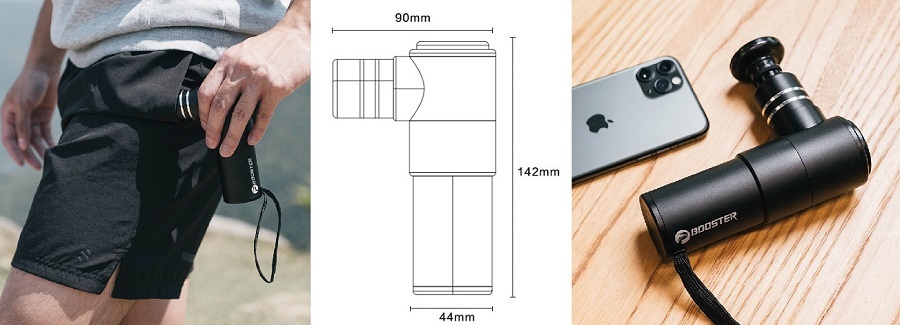Массажёр Booster Mini габариты