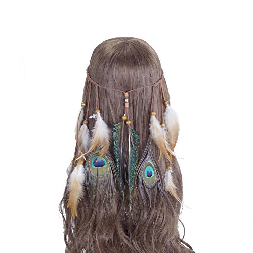 Прически с перьями в волосах