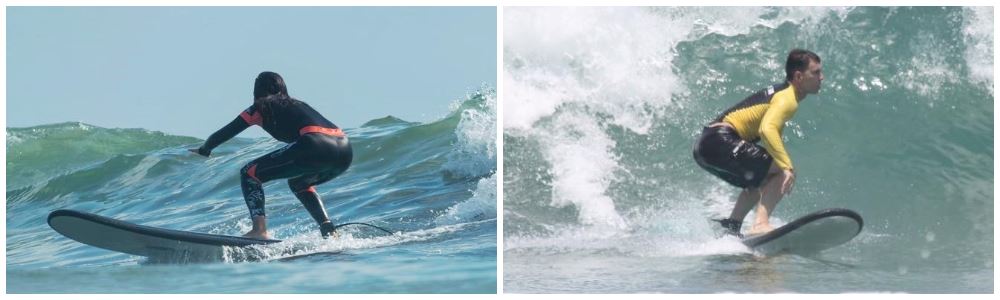 Оттопыренная попа мешает держать баланс в серфинге