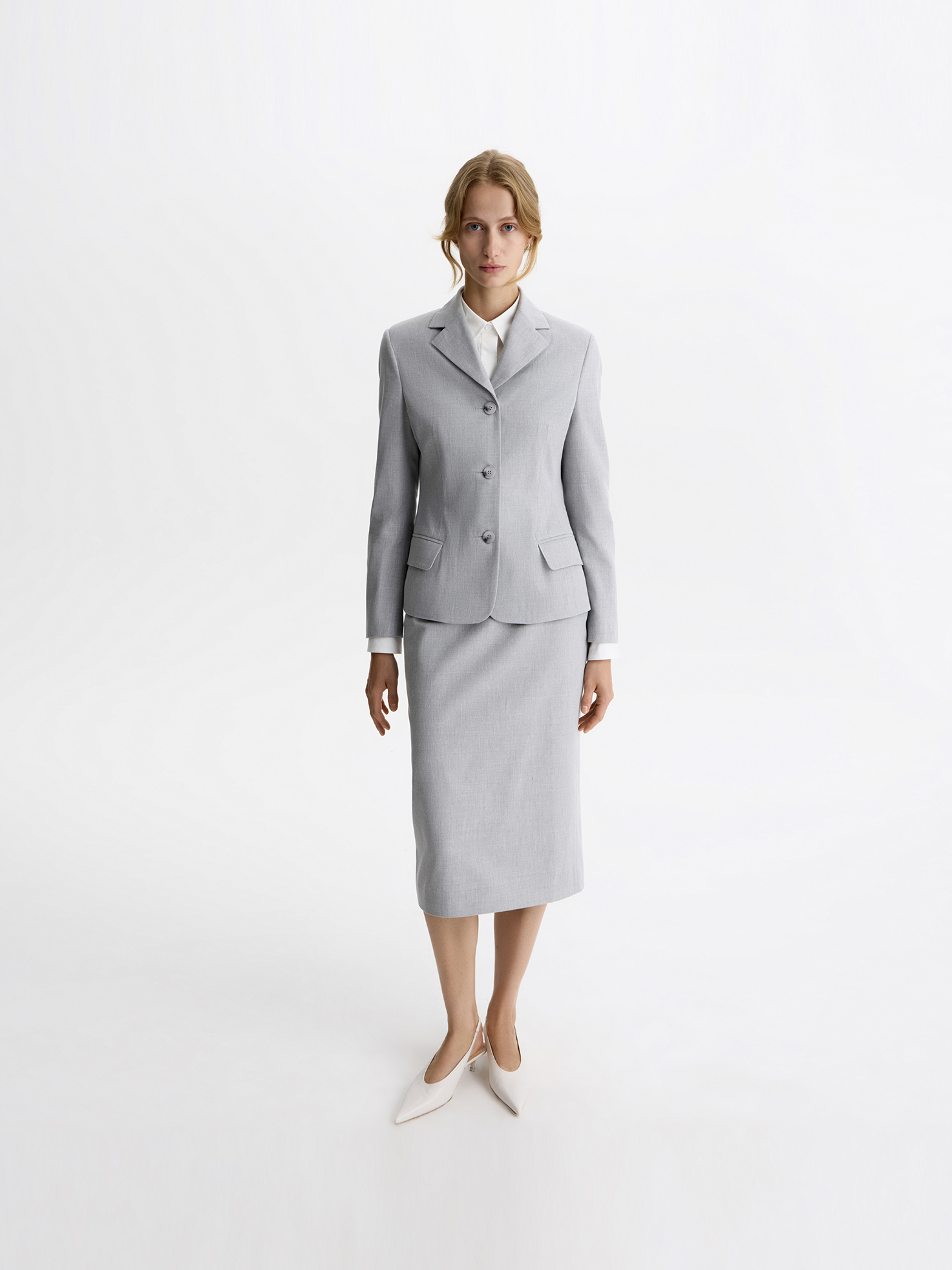 КОСТЮМ ПРИТАЛЕННЫЙ «МЕЛАНЖ»