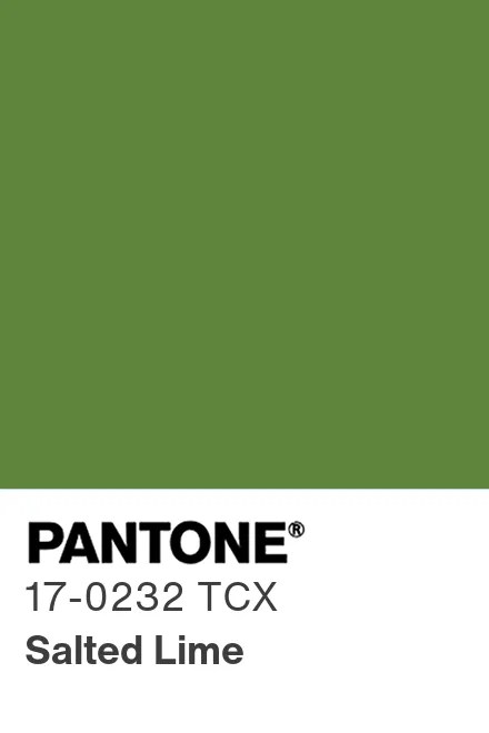 PANTONE 17-0232 TCX Salted Lime — Соленый лайм