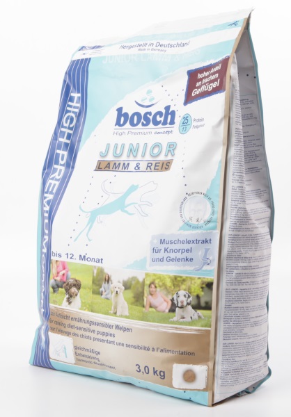 Bosch Junior Lamb & Rice для Щенков Всех Пород Ягненок с Рисом