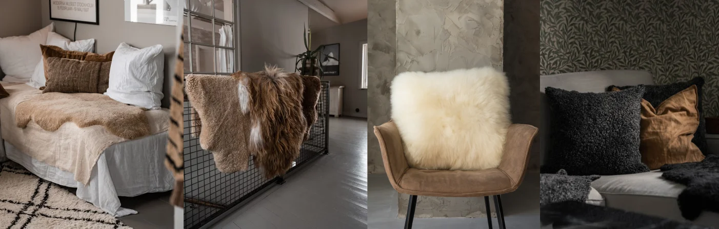 decor sheepskin pillow