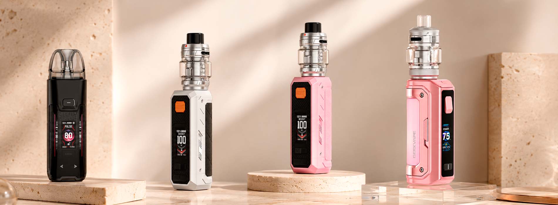 Сравнение аккумуляторов Vaporesso и GeekVape по емкости и мощности