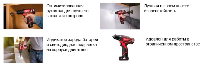дрель MILWAUKEE M12 BDD-202С