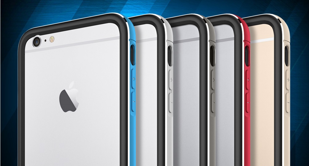 Противоударные, металлические бамперы премиум класса Sgp Spigen Case Neo Hybrid EX Metal Bumper для iPhone 6 и 6s.