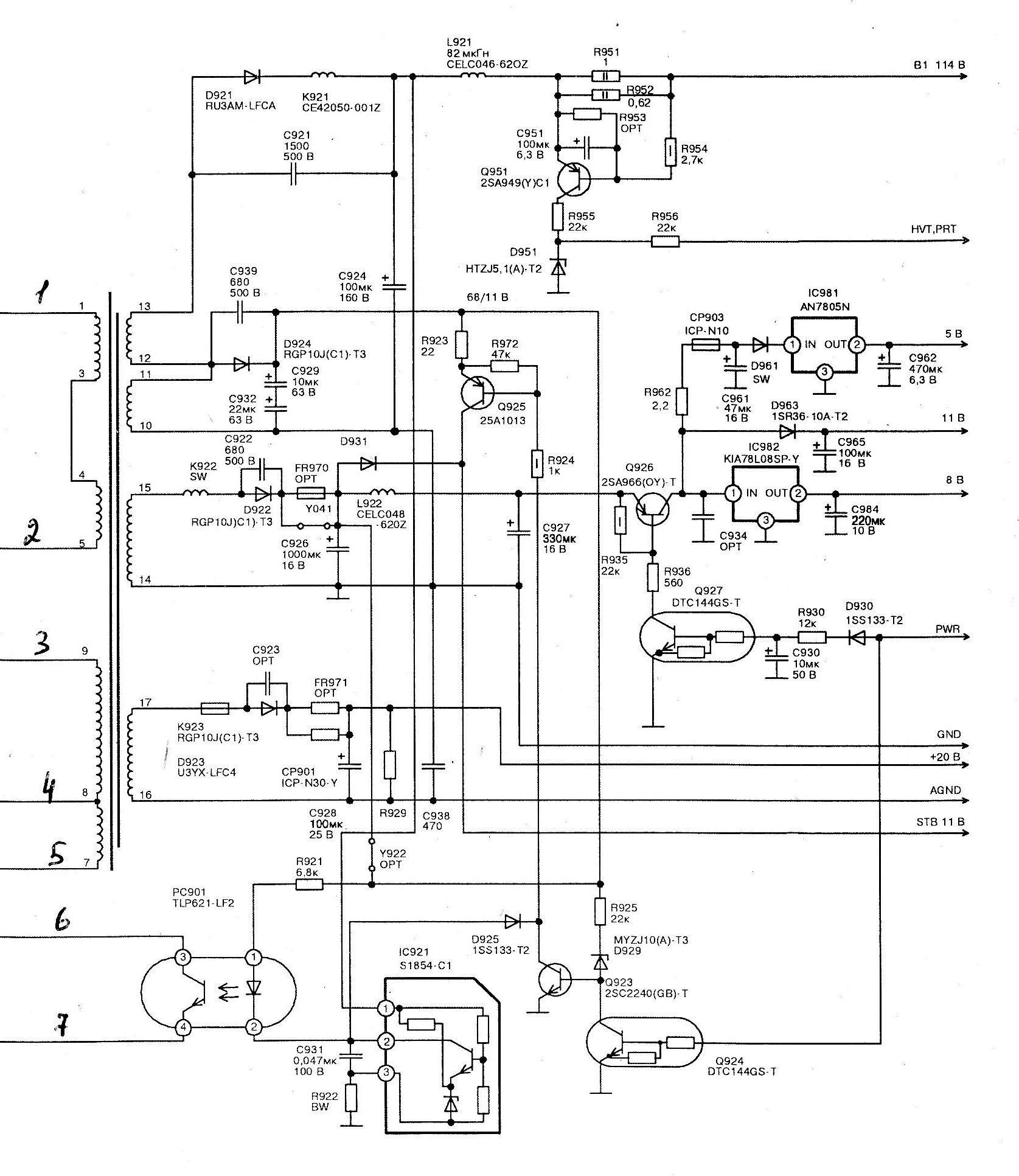 Jvc av 2957we схема