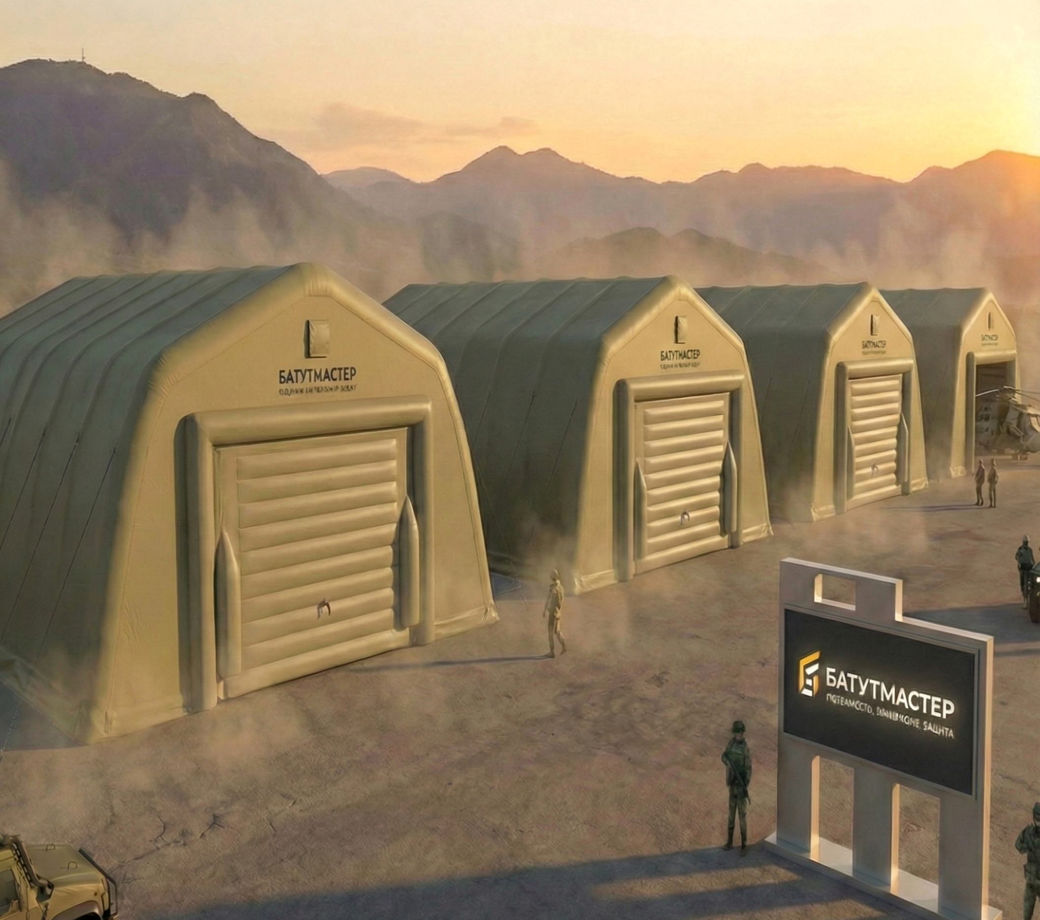 Ангары для укрытия военной техники