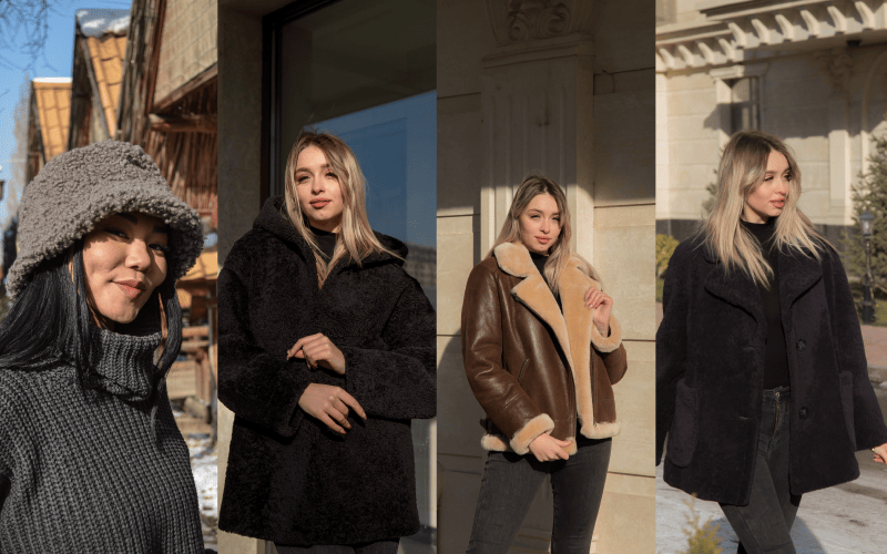 sheepskin woman jackets