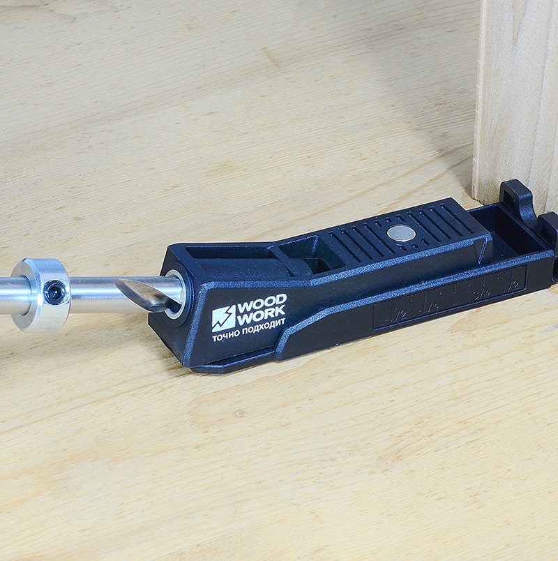Кондуктор Pocket-Hole на 1 гильзу WOODWORK PHJ-01