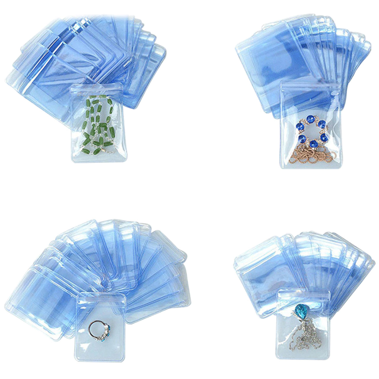 Пакеты прозрачные пластиковые ПВХ с замком Zip Lock для упаковки