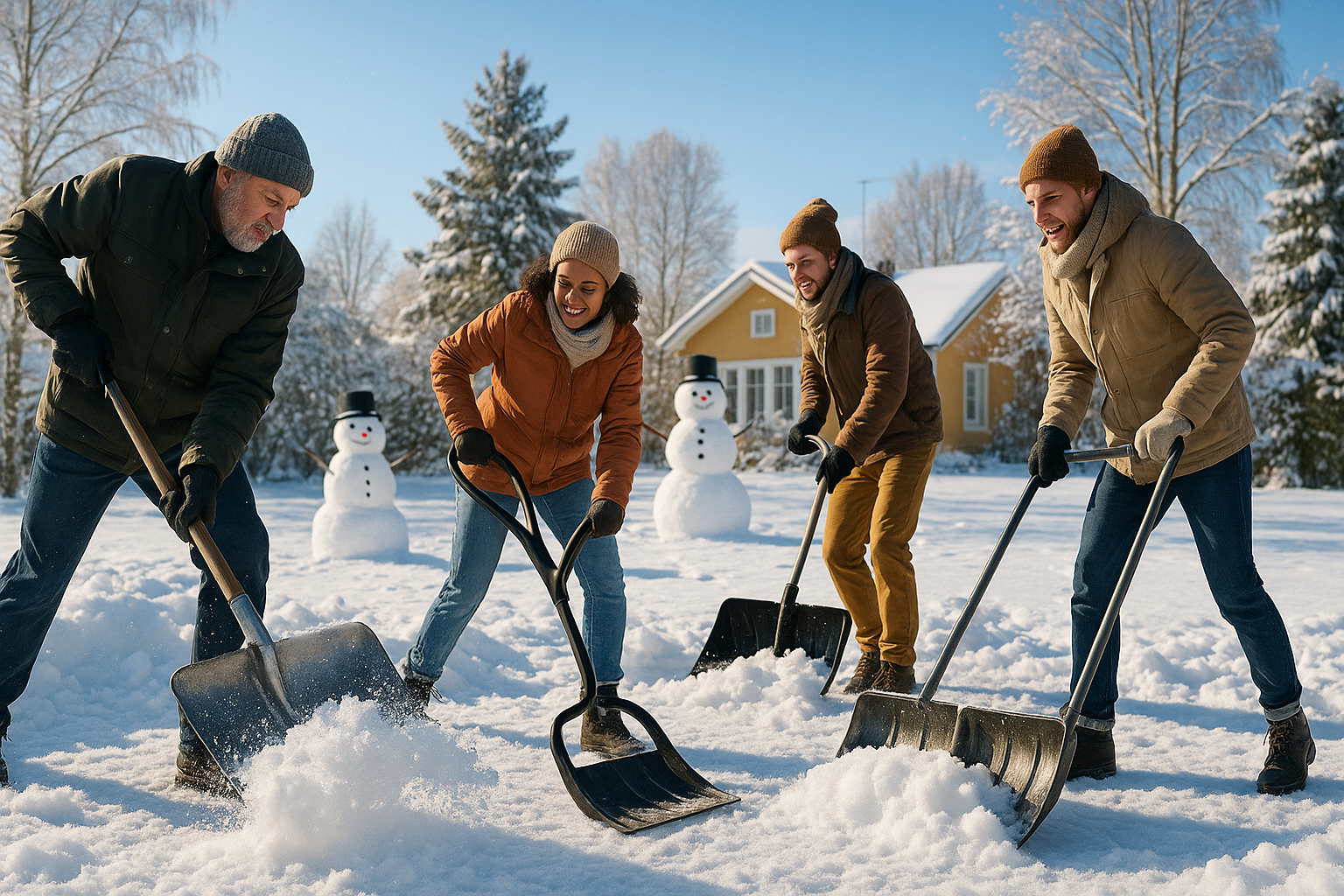 Снеговая лопата 2025 — сравнение и рейтинг моделей, фото подборка