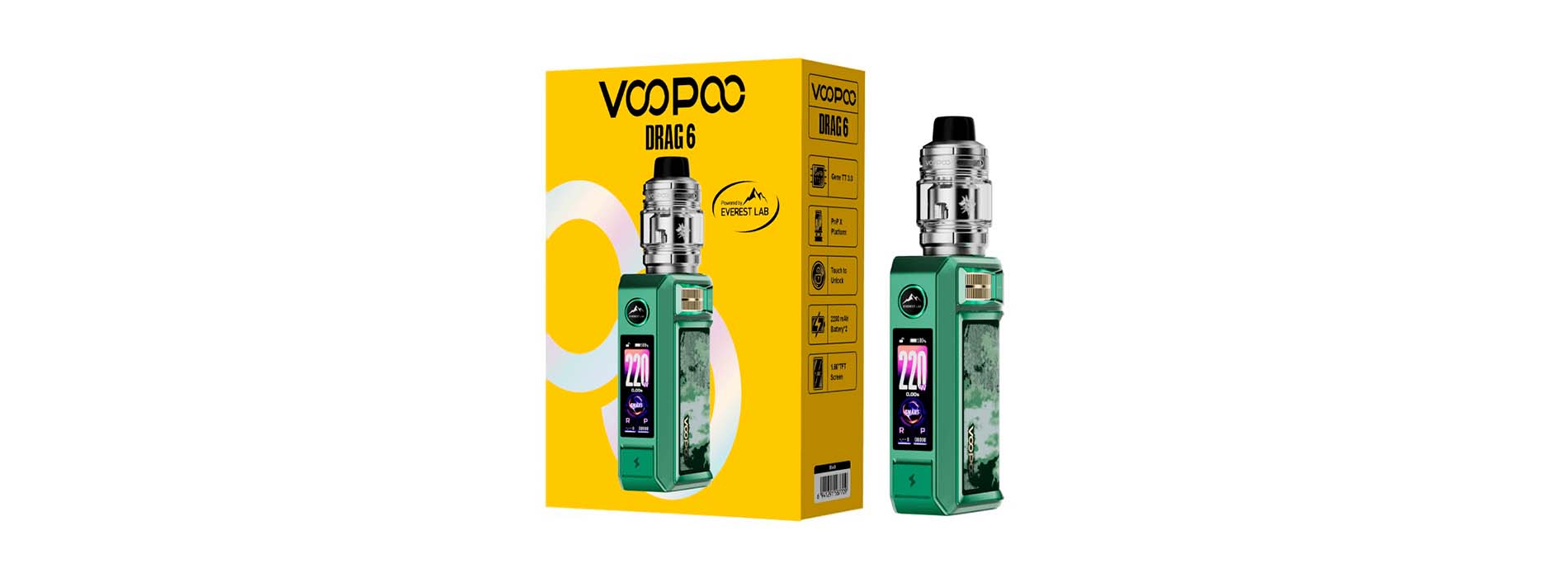 Voopoo Drag 6 на витрине магазина