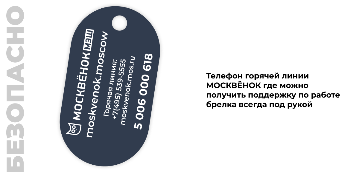 Брелок Москвёнок ART - Брелок с красивым дизайном ребёнок не забудет взять в школу