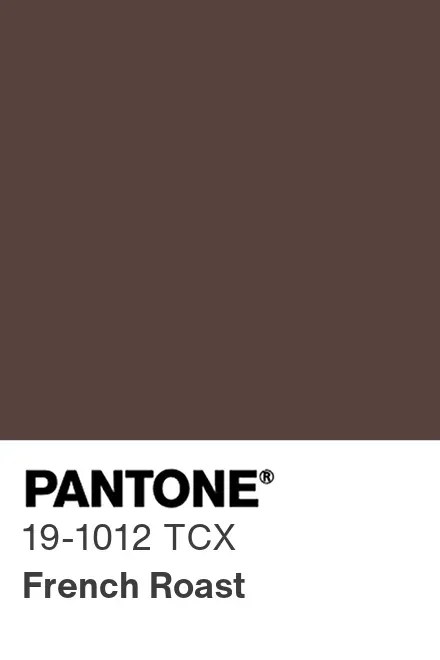 PANTONE 19-1012 French Roast — Французское жаркое
