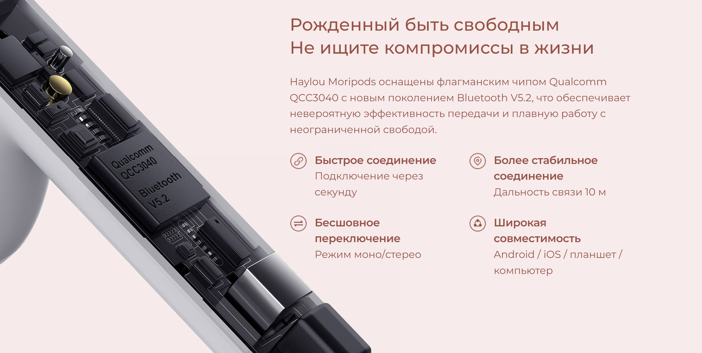 Наушники Xiaomi Haylou Moripods Купить