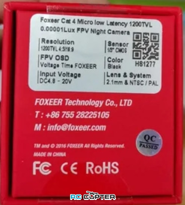 FPV камера Foxeer Micro Cat 4 1200TVL StarLight HS1277-02.jpg