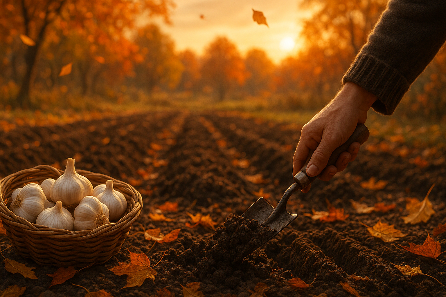 Посадка чеснока осенью: пошаговая инструкция с видео, подготовка грядки и выбор зубчиков для посадки