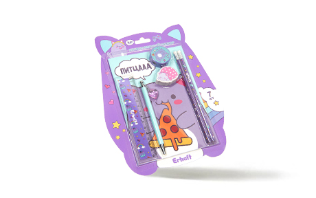 Наборы канцелярские с котиками