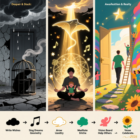 dreams-manifest-reality-2026 <img src="dreams-manifest-reality-2026.jpg" alt="At any odds everything is possible: manifesting dreams through visualization, planning, and aligned action">