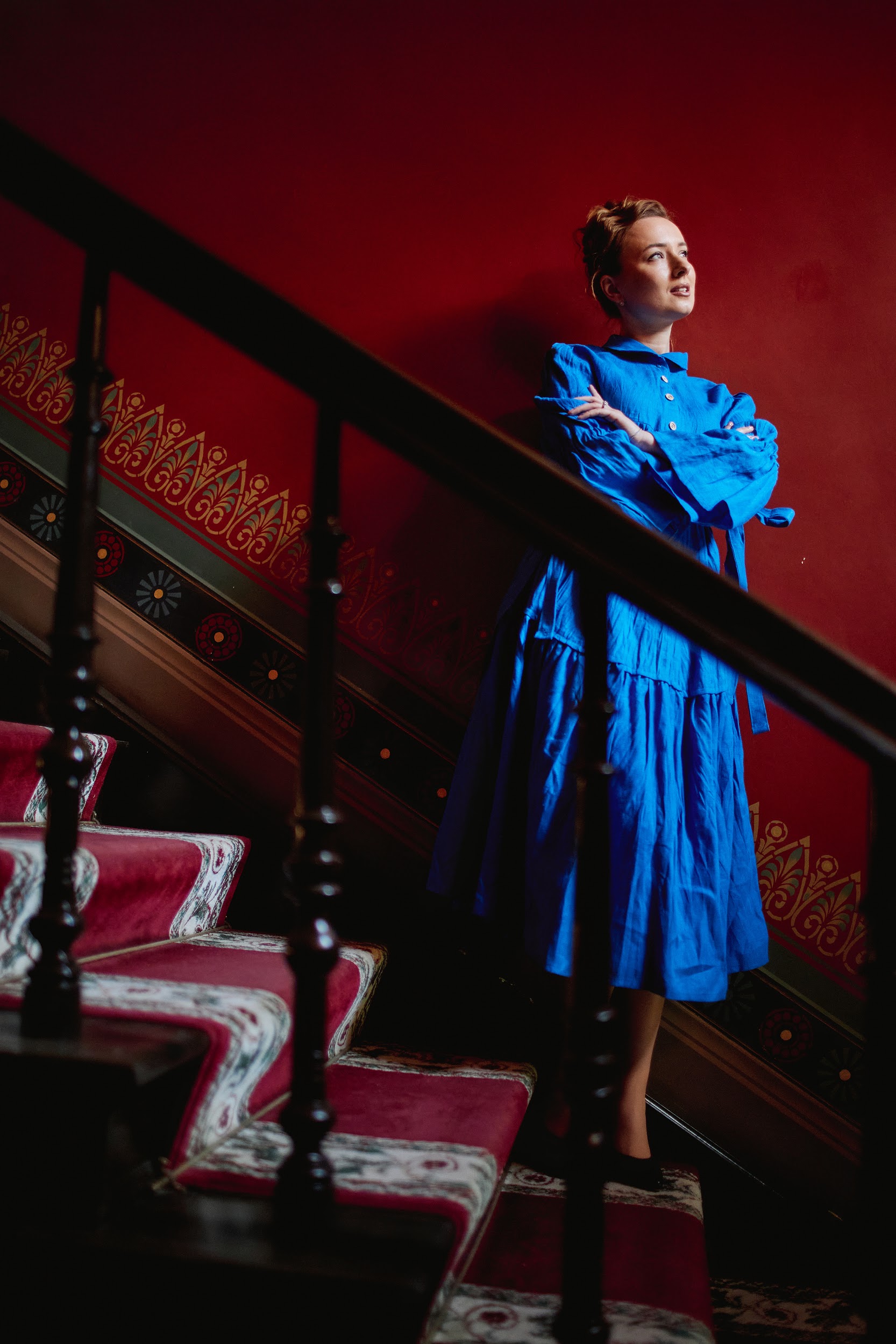 Таисия. Платье льняное миди PL-422575. LinenBy