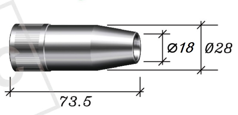 BU-02105 сопло сварочное