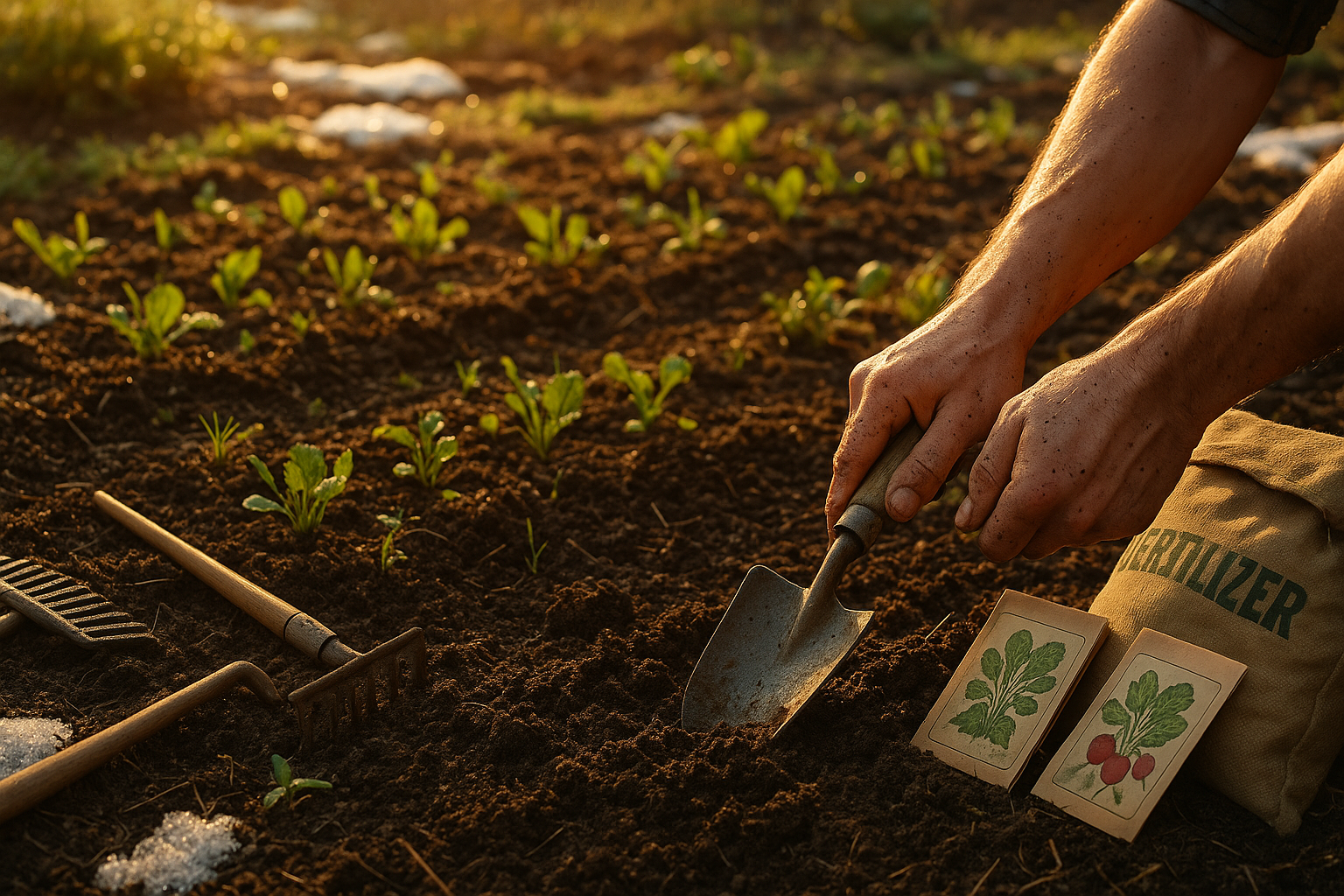Подготовка огорода к зиме: уход за грядками, внесение удобрений и укрытие растений для защиты от мороза