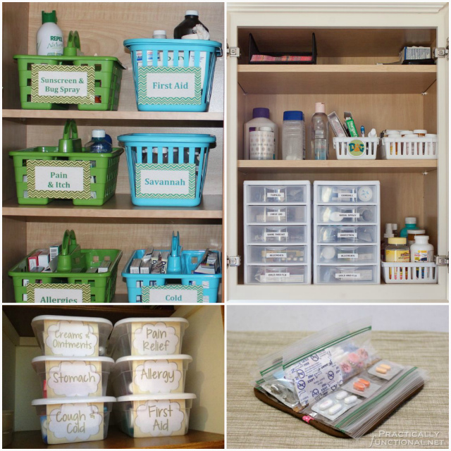 Как организовать аптечку дома в шкафу фото