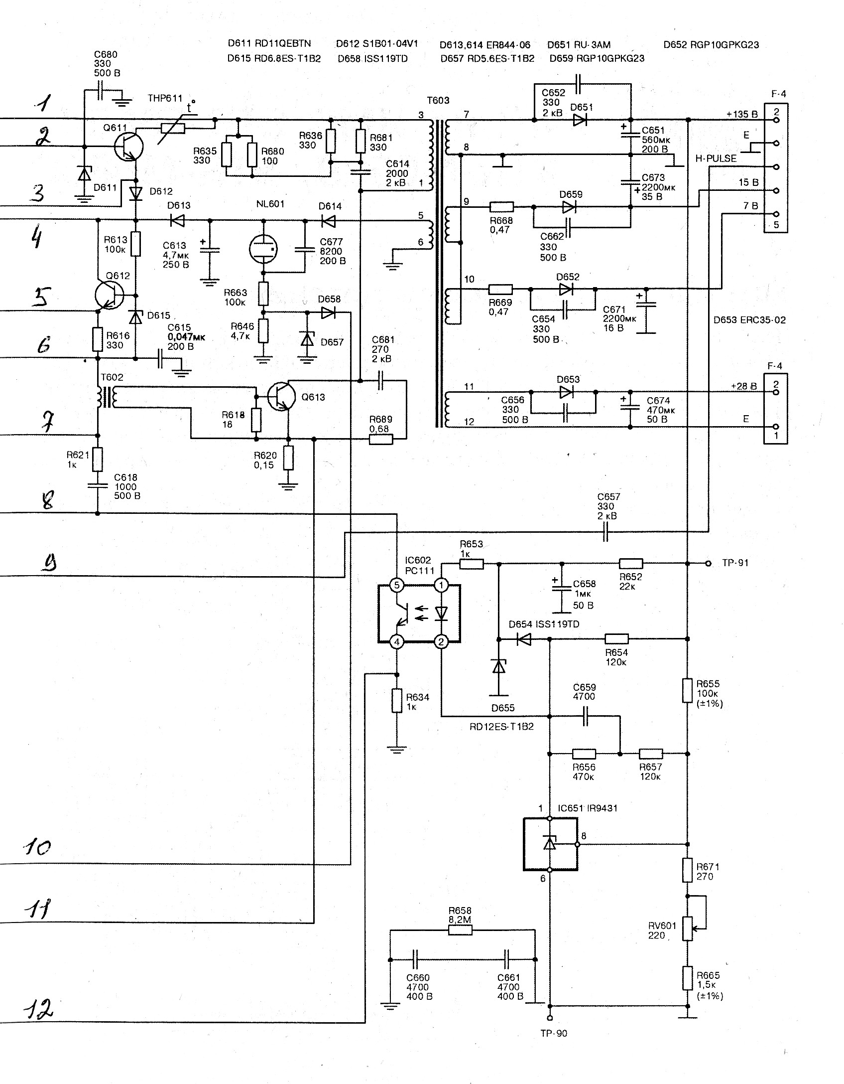 Sony kv m2100k схема