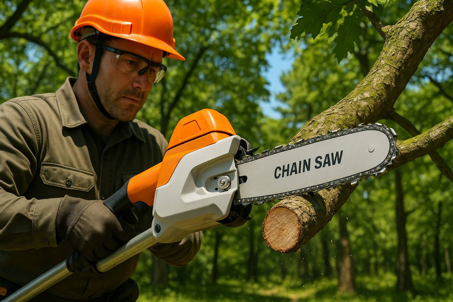 Цепной сучкорез для обрезки веток и сучьев в саду