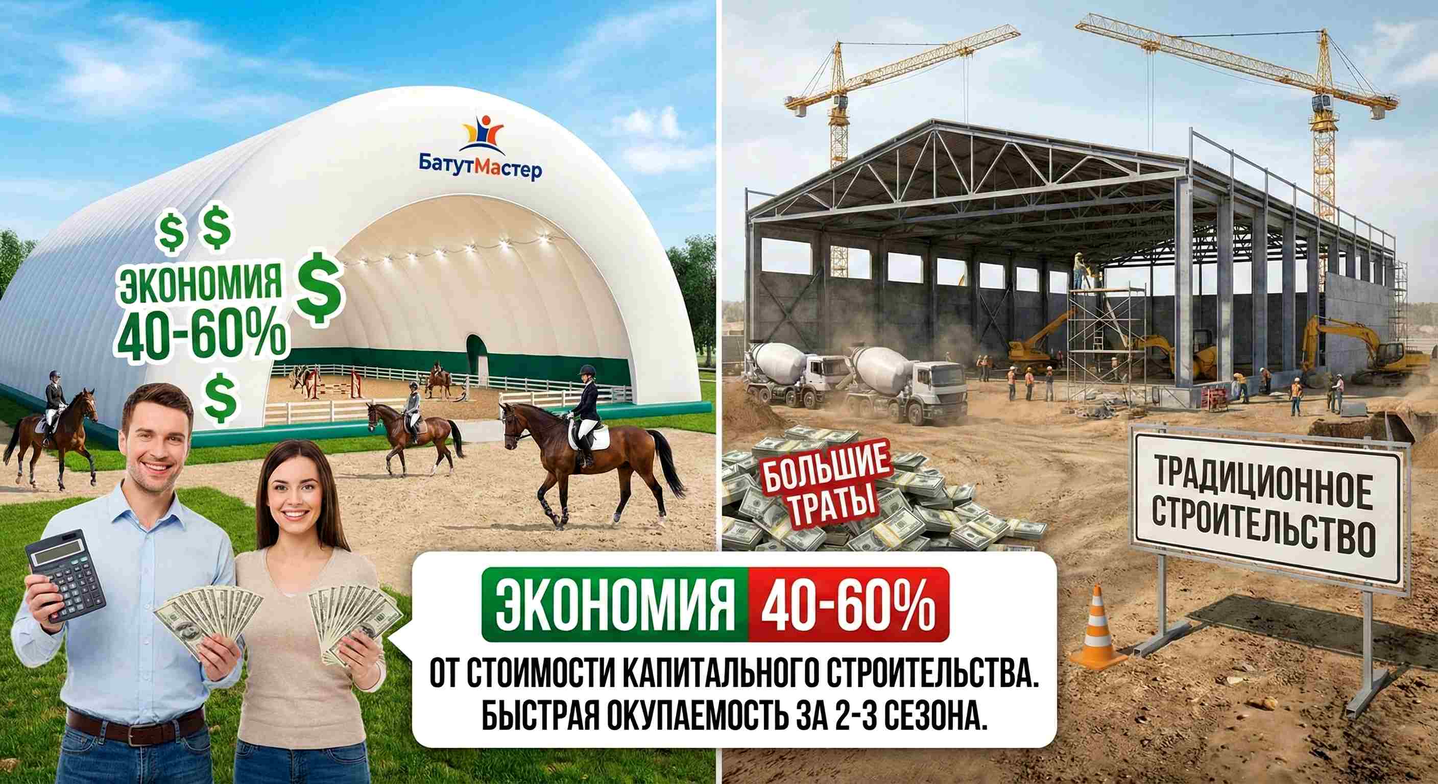 Экономическая эффективность надувных ангаров