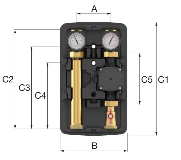 Размеры насосной группы Майбес M66911EA