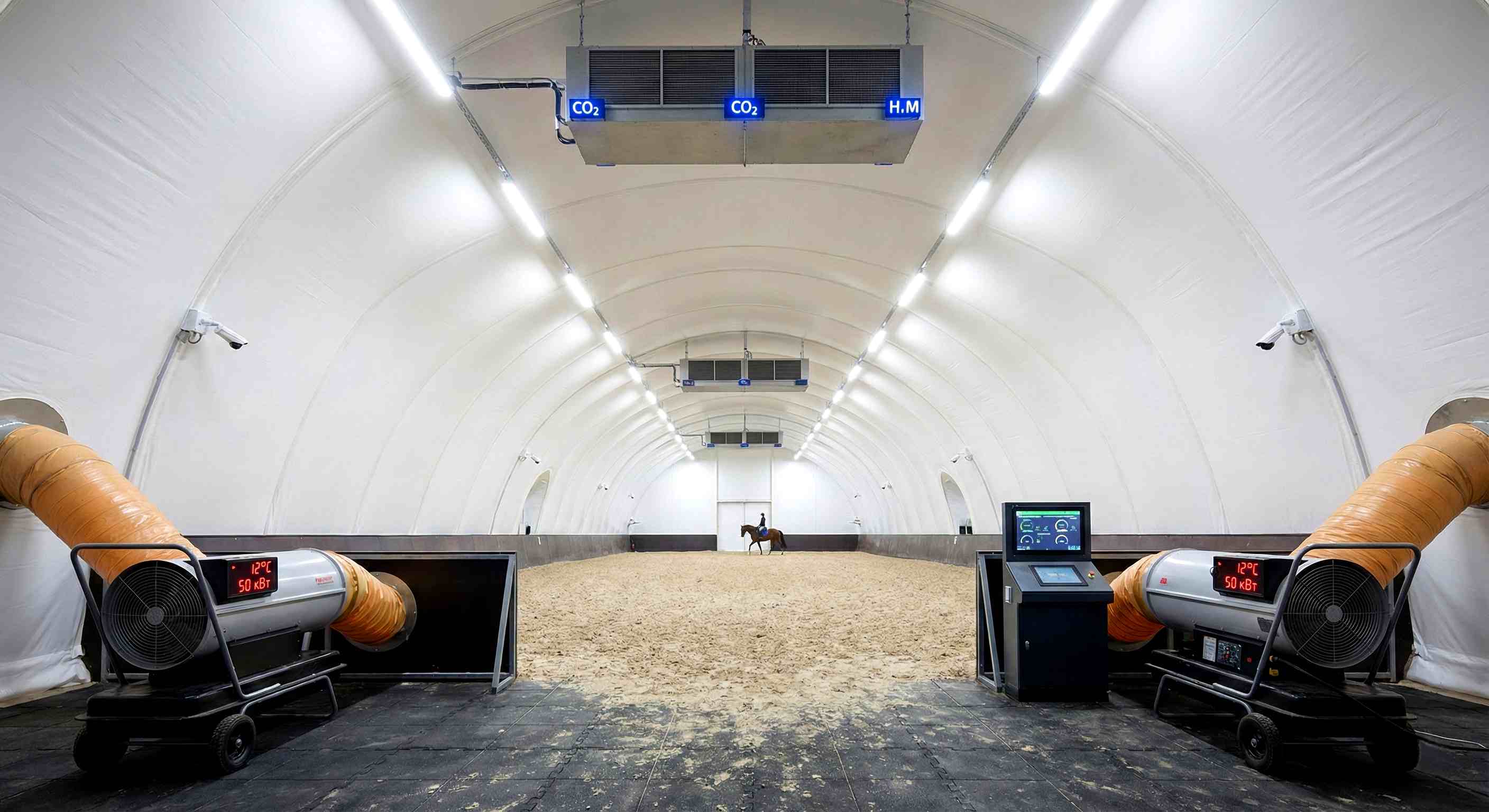 Техническое оснащение конного манежа