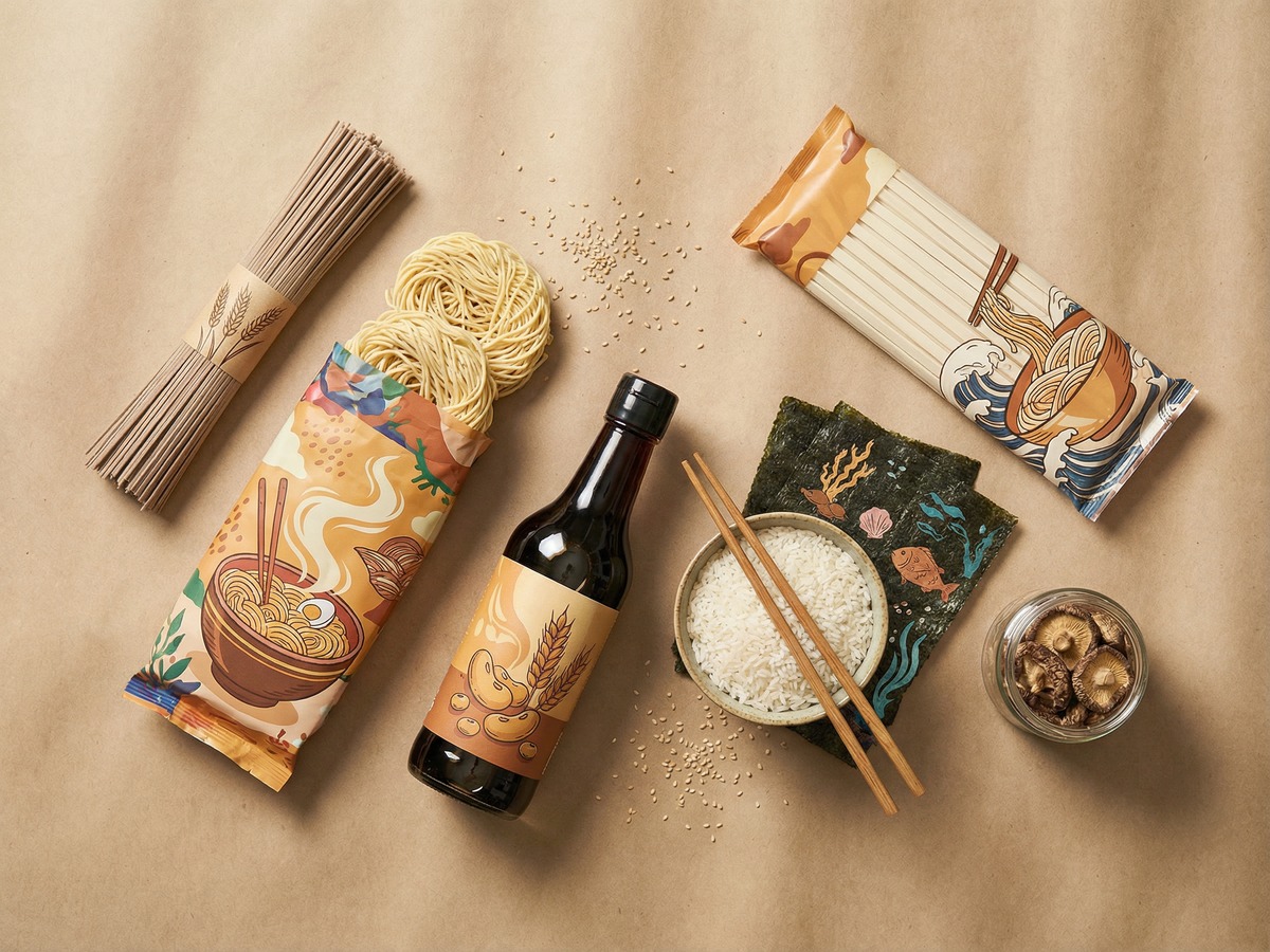 Бакалея оптом — лапша, рис, маринованные закуски из Азии