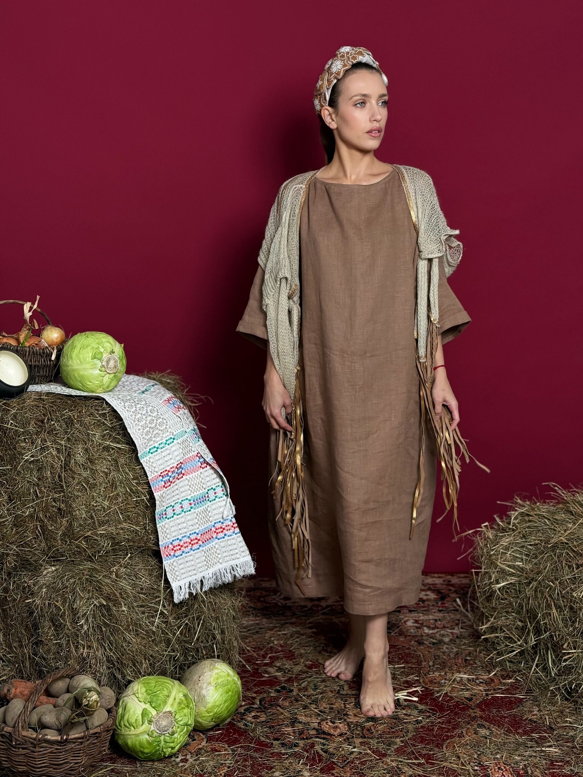 Алевтина. Платье женское льняное PL-42136-linenby.by