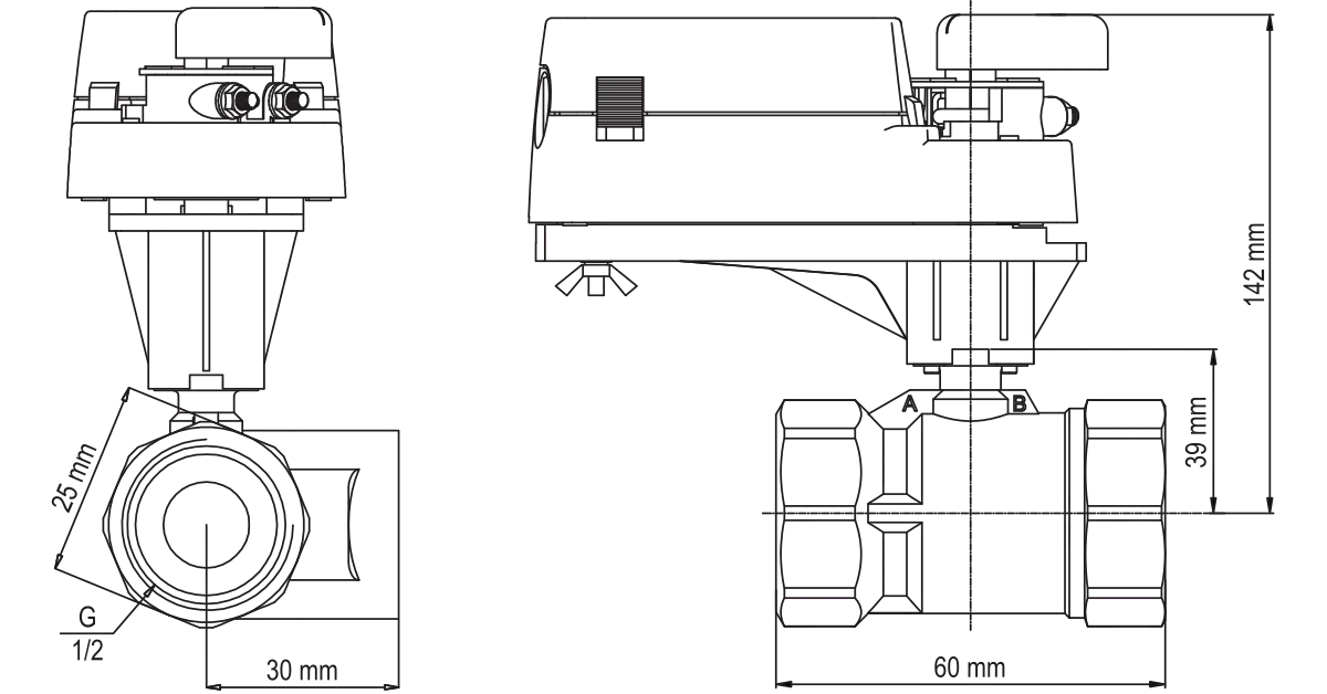 hoocon 8100-bv315 шаровый кран размеры