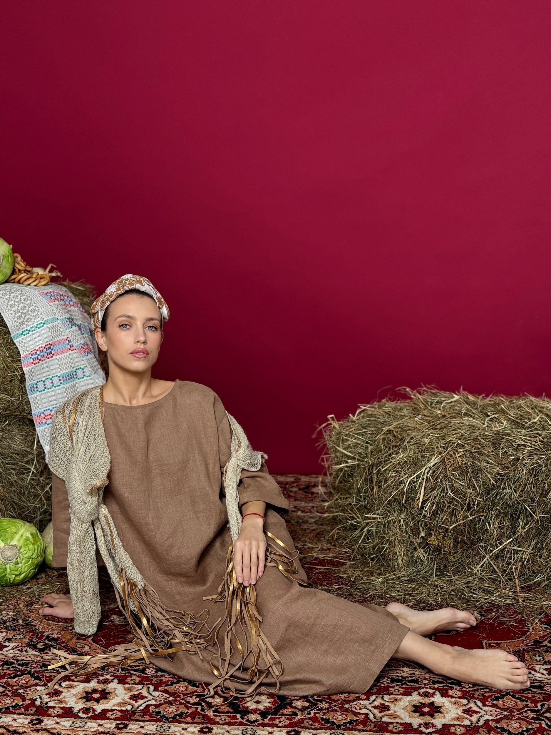 Алевтина. Платье женское льняное PL-42136-linenby.by