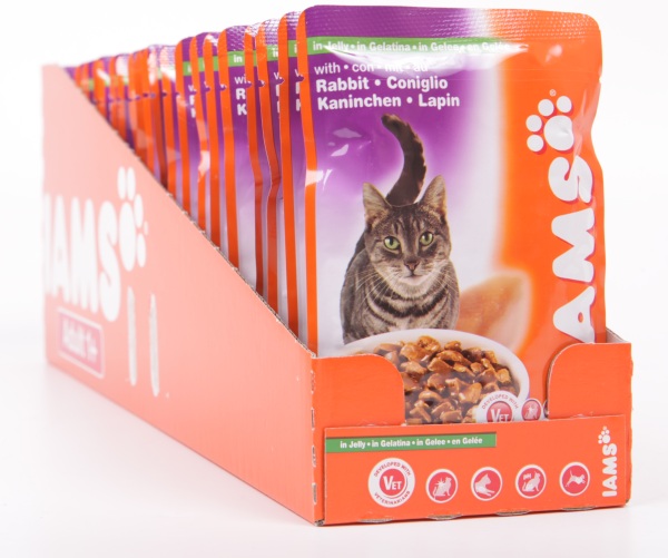 Iams Adult Rabbit для кошек кусочки с мясом кролика в желе