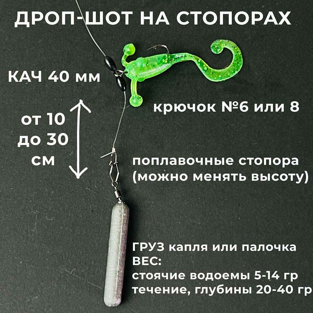 кач на дроп шот оснастке