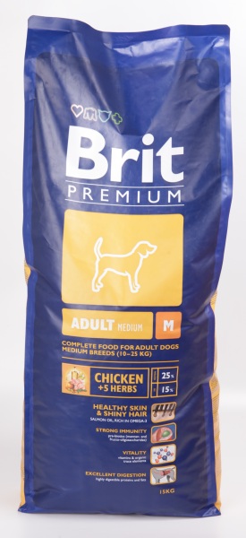 Brit Premium Adult М для Взрослых Собак Средних Пород